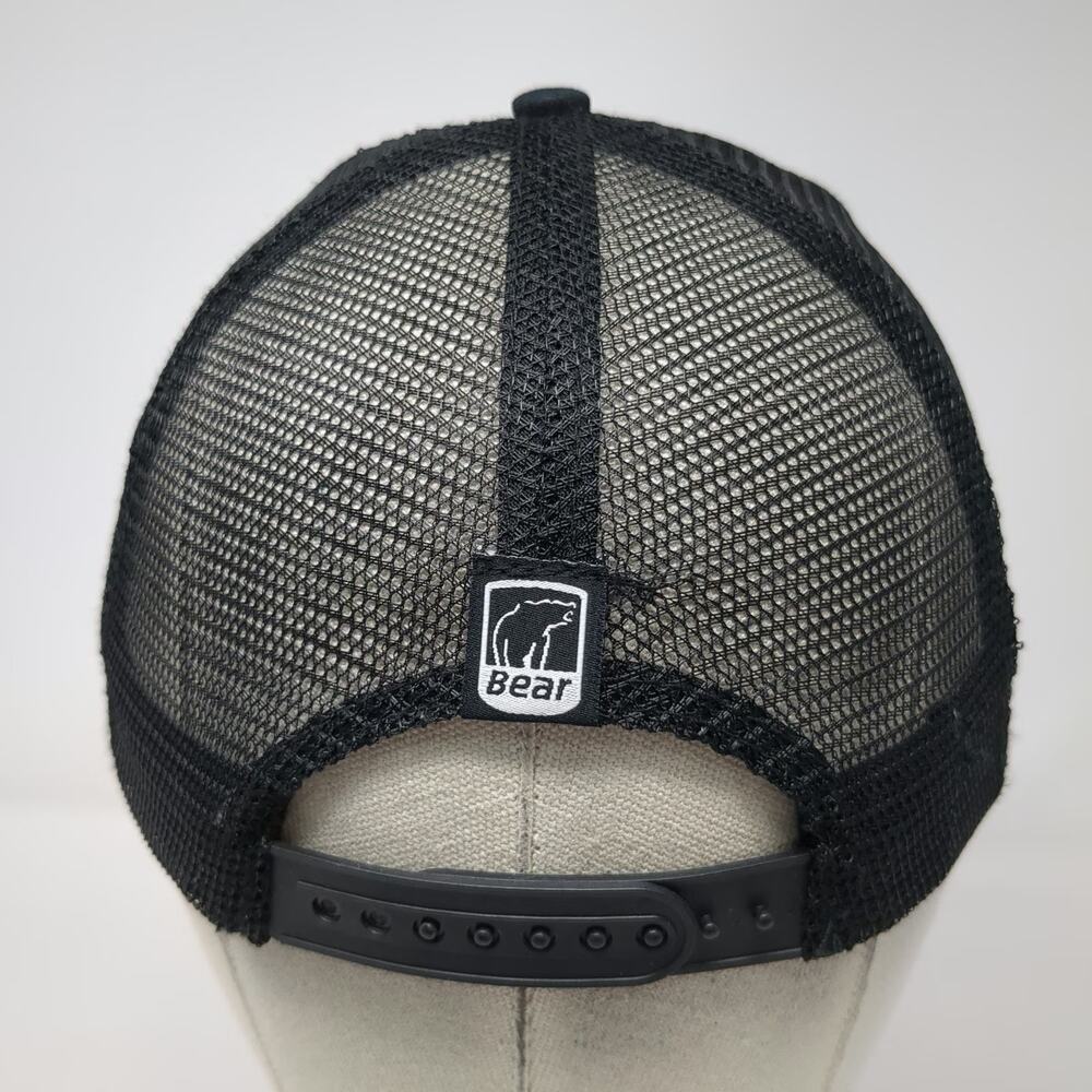 Bear Archery Trucker Hat Black One Size Mesh Back Snapback Hunting Bowhunting - Picture 6 of 8